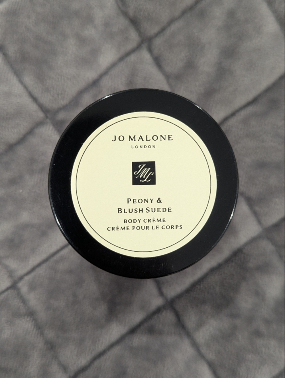 Jo Malone Peony & Blush Suede Body Creme - Black & Cream Jar